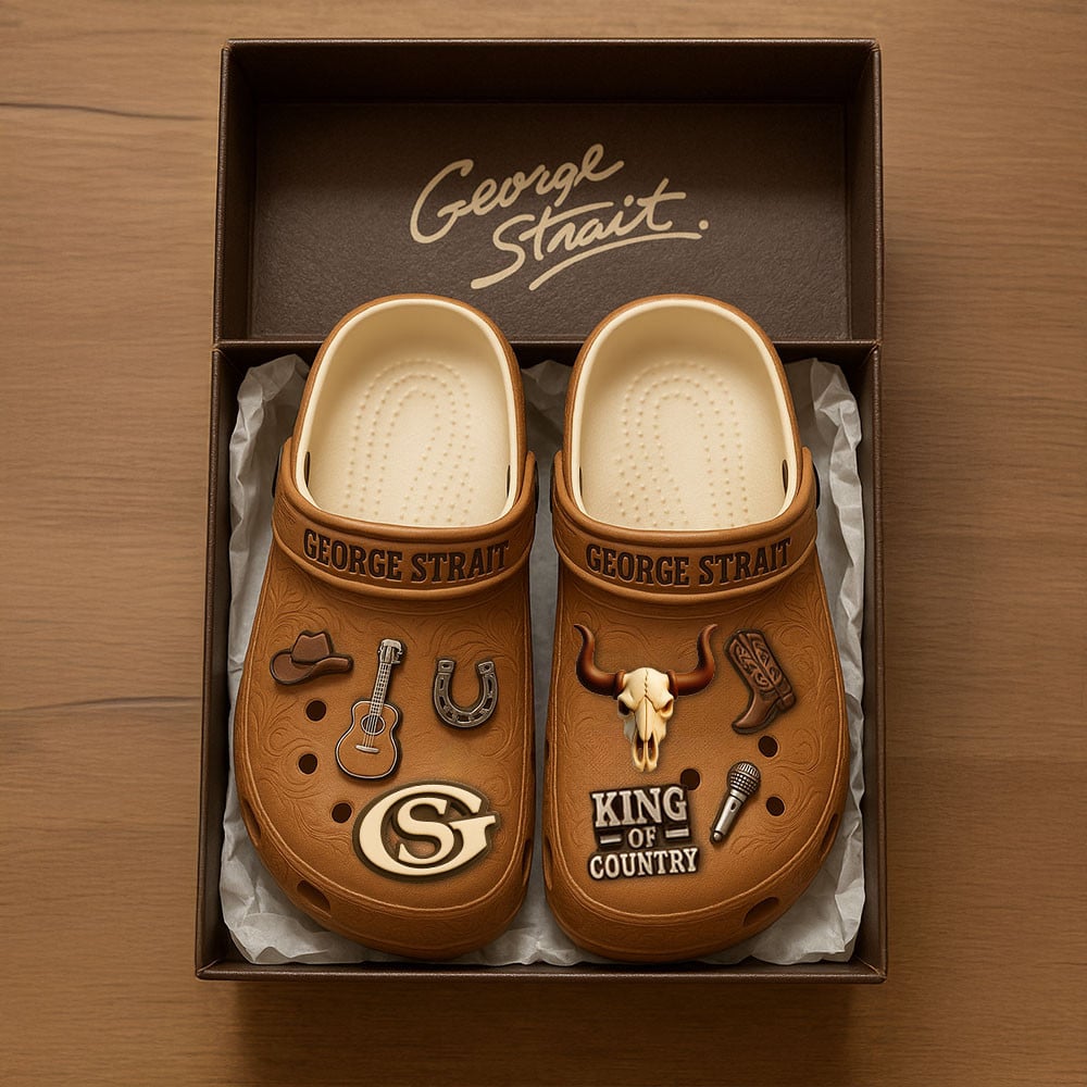 George Strait | PREMIUM CLOGS WITH CHARMS