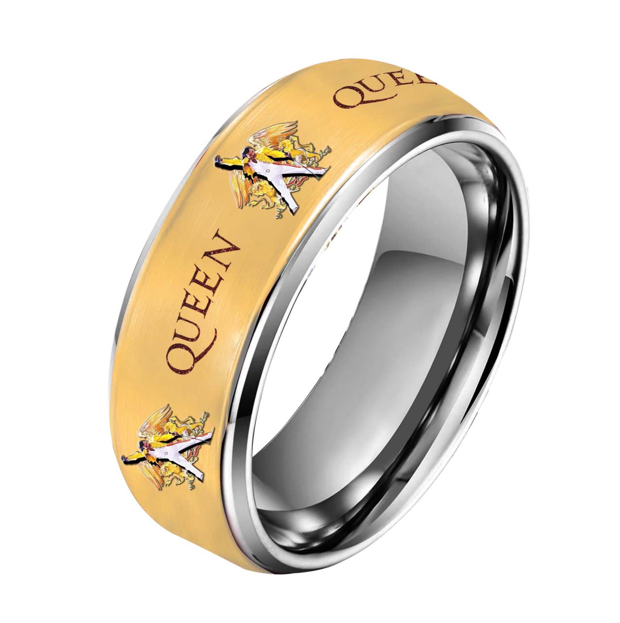 Freddie Mercury Queens Silver Tungsten Rings