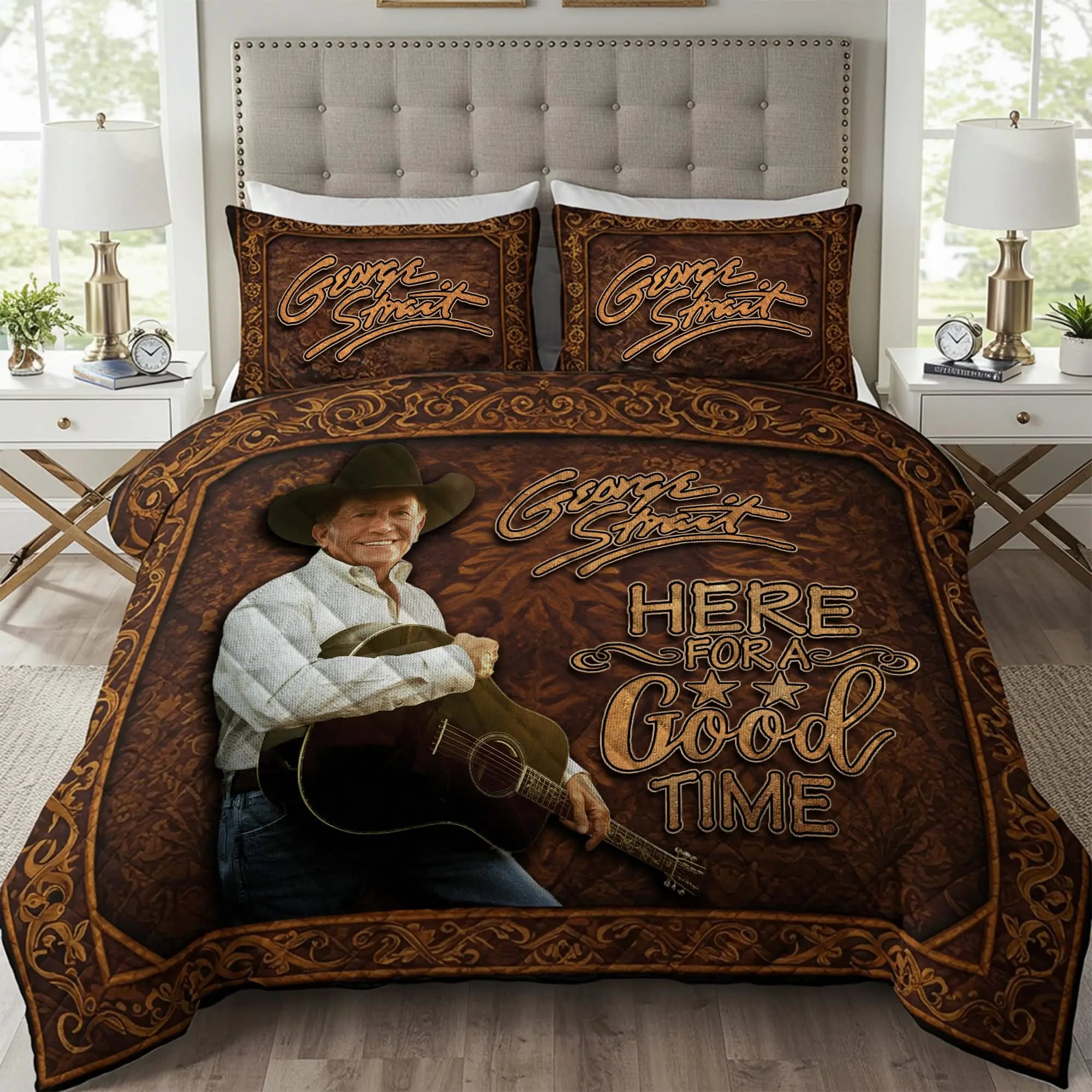 GGST 4 PIECES COVER BEDDING SET (1 FITTED SHEET + 1 FLAT SHEET + 2 PILLOWCASES)